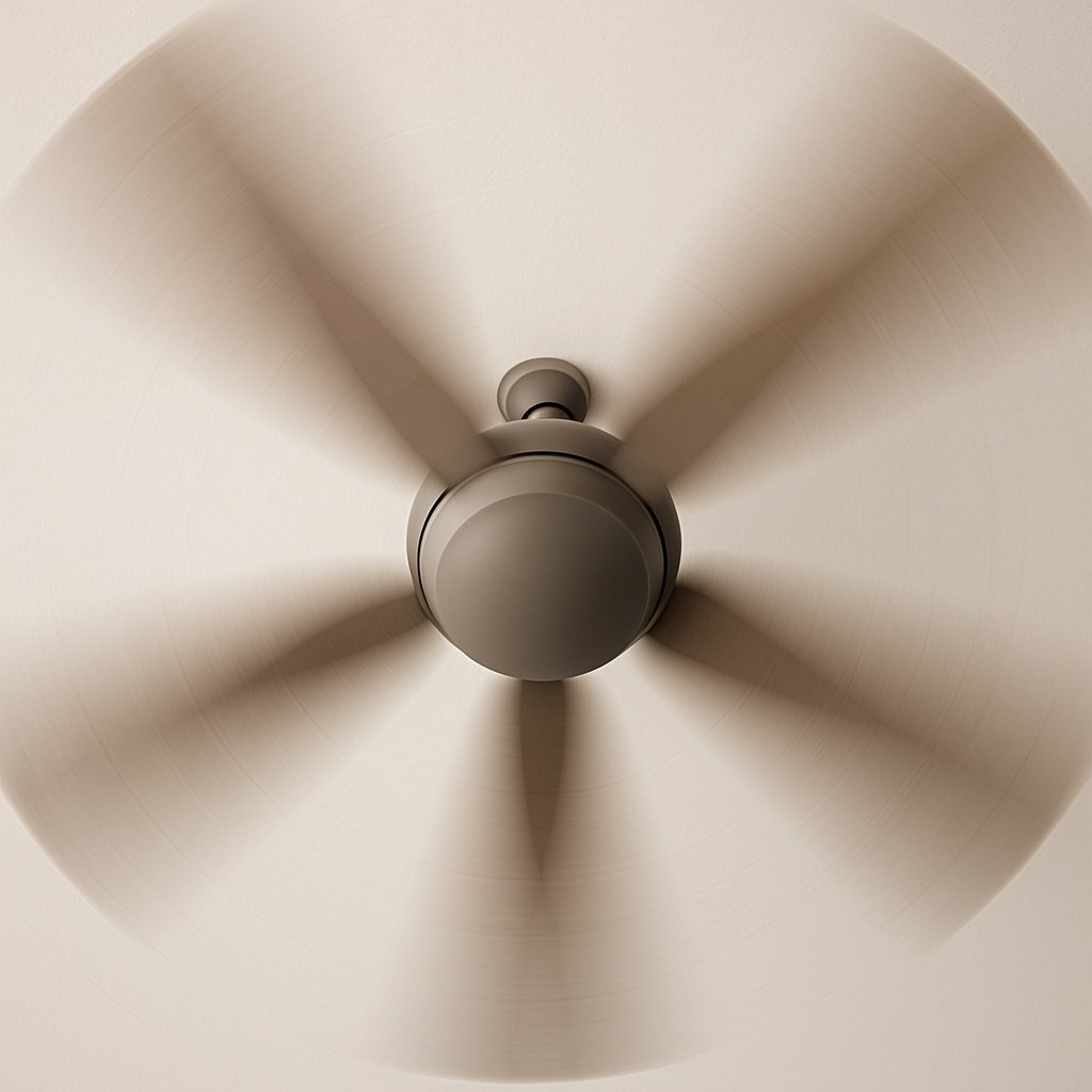 A ceiling fan that is stuck on one speed and won't change.